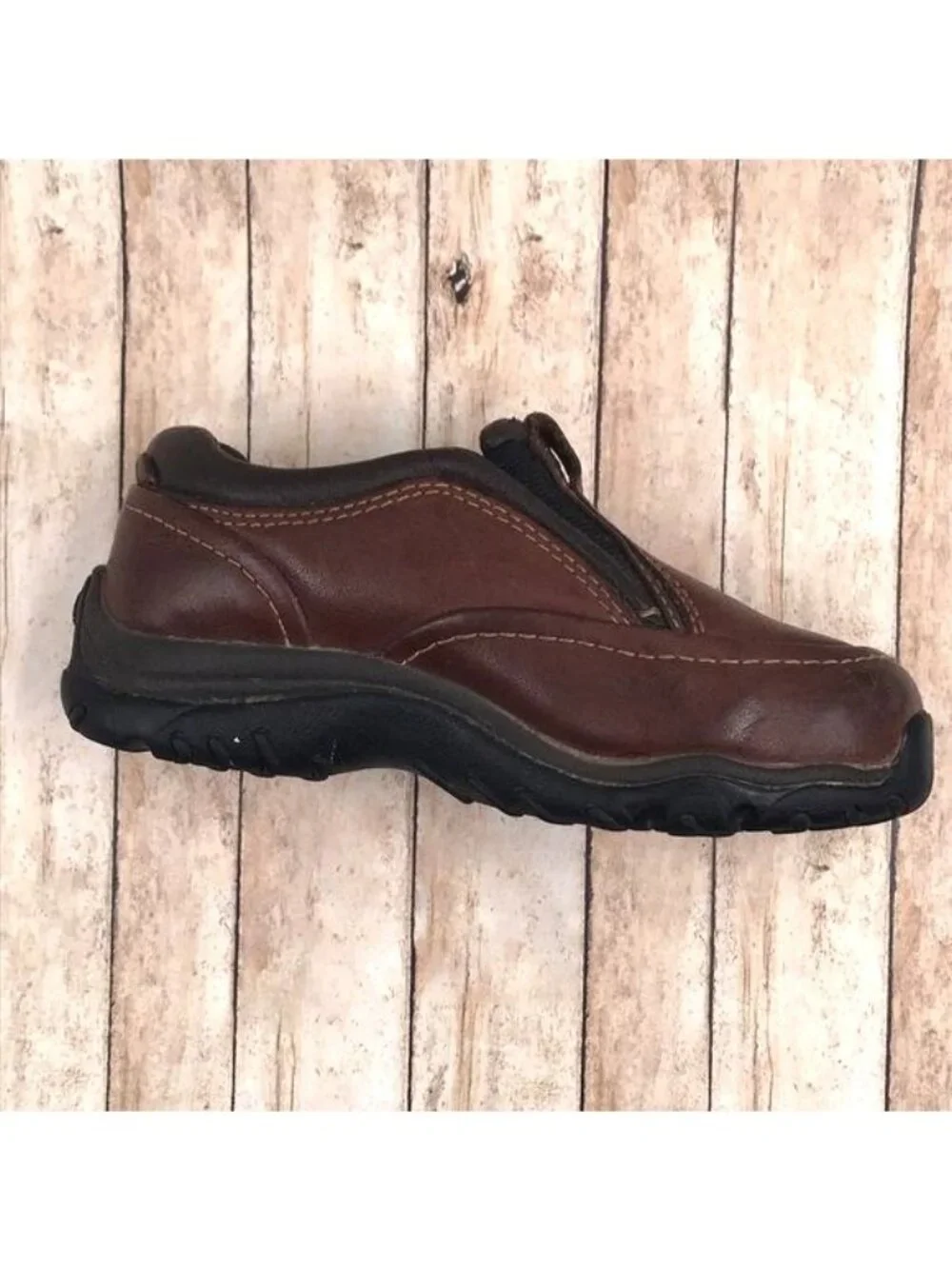 Timberland Brown Leather Slip-on Brown Toddler Size 8